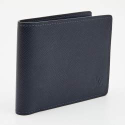 Louis Vuitton Navy Blue Leather Multiple Wallet