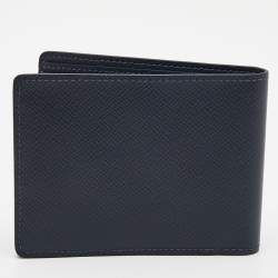 Louis Vuitton Navy Blue Leather Multiple Wallet