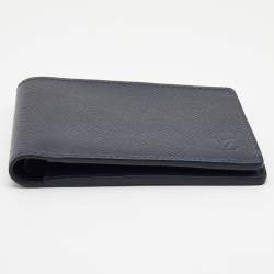 Louis Vuitton Navy Blue Leather Multiple Wallet