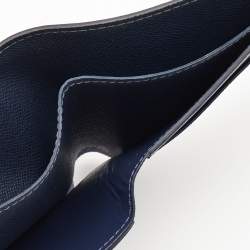 Louis Vuitton Navy Blue Leather Multiple Wallet