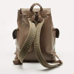 Pre Owned Louis Vuitton Khaki Epi Leather Christopher PM Backpack