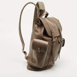 Pre Owned Louis Vuitton Khaki Epi Leather Christopher PM Backpack