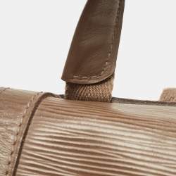 Pre Owned Louis Vuitton Khaki Epi Leather Christopher PM Backpack