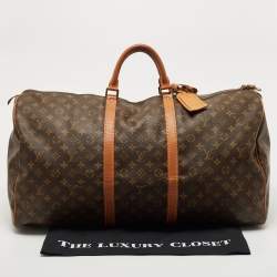 Louis Vuitton Monogram Canvas Keepall 55 Bag