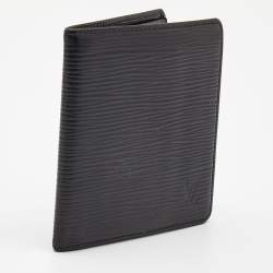Pre Owned Louis Vuitton Black Epi Leather Bifold Compact Wallet