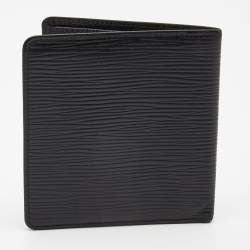 Pre Owned Louis Vuitton Black Epi Leather Bifold Compact Wallet