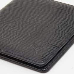 Pre Owned Louis Vuitton Black Epi Leather Bifold Compact Wallet