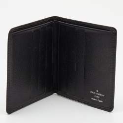 LOUIS VUITTON Epi Grenelle Compact Wallet Black 605312