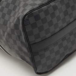 Pre Owned Louis Vuitton Damier Graphite Canvas Keepall Bandoulière 45 Bag
