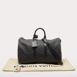 Pre Owned Louis Vuitton Damier Graphite Canvas Keepall Bandoulière 45 Bag
