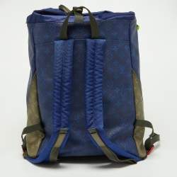 Pre Owned Louis Vuitton Blue Monogram Canvas Pacific Outdoor Backpack 