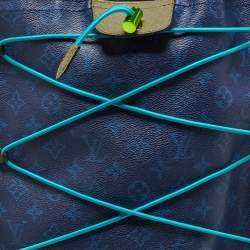 Pre Owned Louis Vuitton Blue Monogram Canvas Pacific Outdoor Backpack 