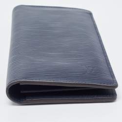 مملوكة مسبقًا Louis Vuitton Navy Blue Epi Leather Brazza Wallet