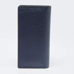 مملوكة مسبقًا Louis Vuitton Navy Blue Epi Leather Brazza Wallet