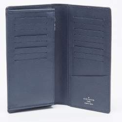 مملوكة مسبقًا Louis Vuitton Navy Blue Epi Leather Brazza Wallet