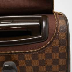 Pre Owned Louis Vuitton Damier Ebene Canvas Eole 50 Rolling Luggage