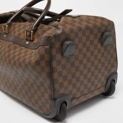 Pre Owned Louis Vuitton Damier Ebene Canvas Eole 50 Rolling Luggage