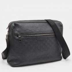 Louis Vuitton Black Damier Infini Calypso Messenger GM Bag 