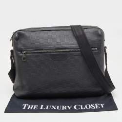 Louis Vuitton Black Damier Infini Calypso Messenger GM Bag 