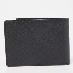 Louis Vuitton Black Taiga Leather Bifold Wallet