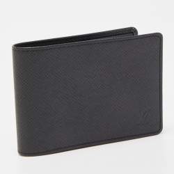 Louis Vuitton Black Taiga Leather Bifold Wallet