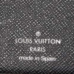 Louis Vuitton Black Taiga Leather Bifold Wallet