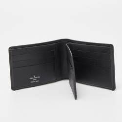 Louis Vuitton Black Taiga Leather Bifold Wallet