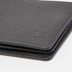 Louis Vuitton Black Taiga Leather Bifold Wallet
