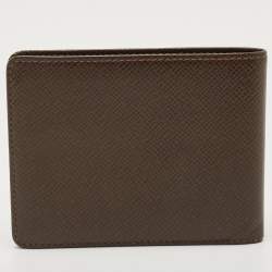 Louis Vuitton Pepper Taiga Leather Bifold Wallet