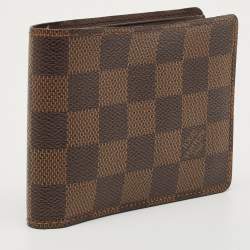 Louis Vuitton Damier Ebene Canvas Slender Wallet 