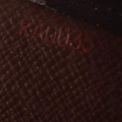Louis Vuitton Damier Ebene Canvas Slender Wallet 