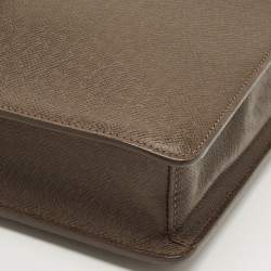 Pre Owned Louis Vuitton Brown Taiga Leather Robusto 1 Compartment Briefcase