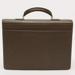 Pre Owned Louis Vuitton Brown Taiga Leather Robusto 1 Compartment Briefcase