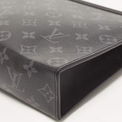 Pre Owned Louis Vuitton Monogram Eclipse Canvas Pochette Voyage MM