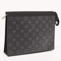 Pre Owned Louis Vuitton Monogram Eclipse Canvas Pochette Voyage MM