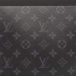 Pre Owned Louis Vuitton Monogram Eclipse Canvas Pochette Voyage MM