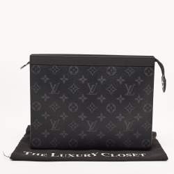 Pre Owned Louis Vuitton Monogram Eclipse Canvas Pochette Voyage MM