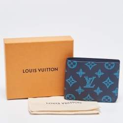 Louis Vuitton Navy River Blue Monogram Leather Multiple Wallet