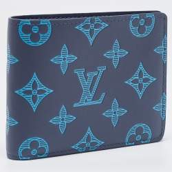 Louis Vuitton Navy River Blue Monogram Leather Multiple Wallet
