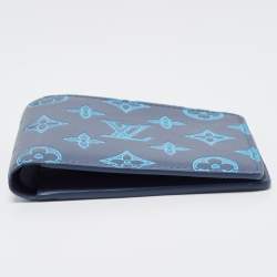 Louis Vuitton Navy River Blue Monogram Leather Multiple Wallet