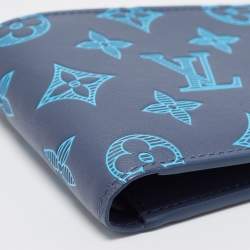 Louis Vuitton Navy River Blue Monogram Leather Multiple Wallet