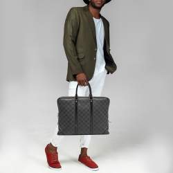 Louis Vuitton Damier Graphite Canvas Porte Documents Voyage GM Briefcase