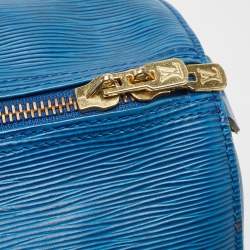 Louis Vuitton Blue Toledo Epi Leather Keepall 50 Bag