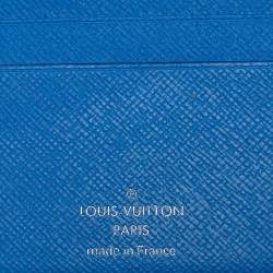 Louis Vuitton Black/Blue Taiga Leather Multiple Wallet