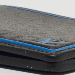 Louis Vuitton Black/Blue Taiga Leather Multiple Wallet