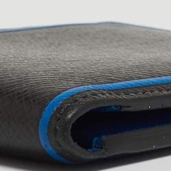 Louis Vuitton Black/Blue Taiga Leather Multiple Wallet