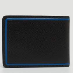 Louis Vuitton Black/Blue Taiga Leather Multiple Wallet