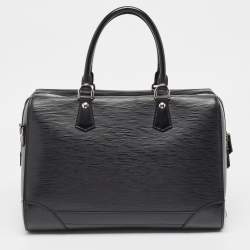Louis Vuitton Black Epi Leather Sac De Ville Bourget Bag
