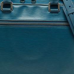 Pre Owned حقيبة عمل لوي فيتون بورت دوكوومنتز بزنس جلد أيبي أسود