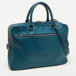 Pre Owned حقيبة عمل لوي فيتون بورت دوكوومنتز بزنس جلد أيبي أسود